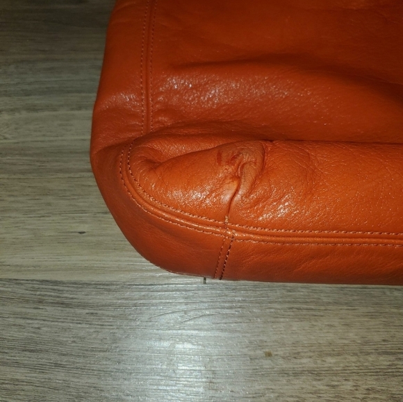 ORANGE COACH CROSSBODY PURSE & WALLET SET - Picture 6 of 15